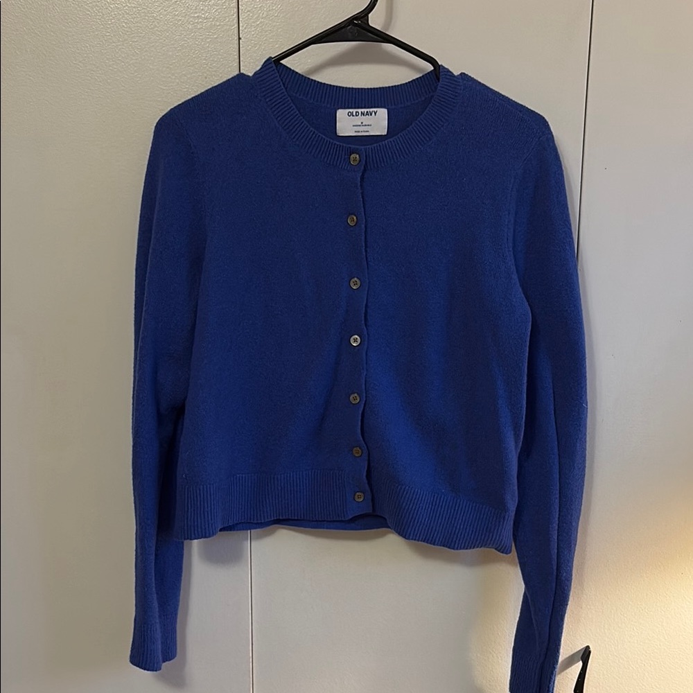 Old Navy SoSoft Women's Blue Cardigan Sweater